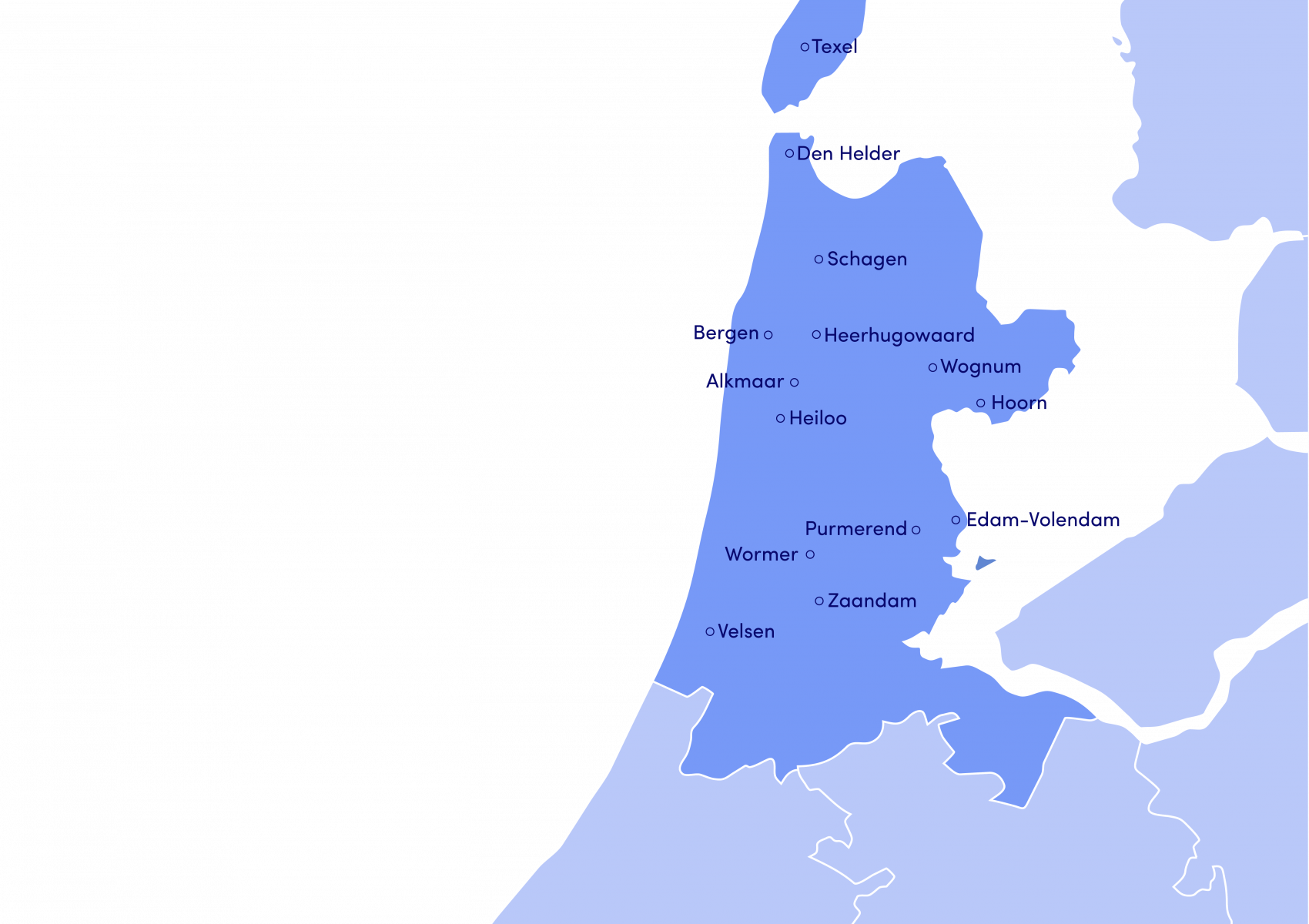 Nederland kaart.